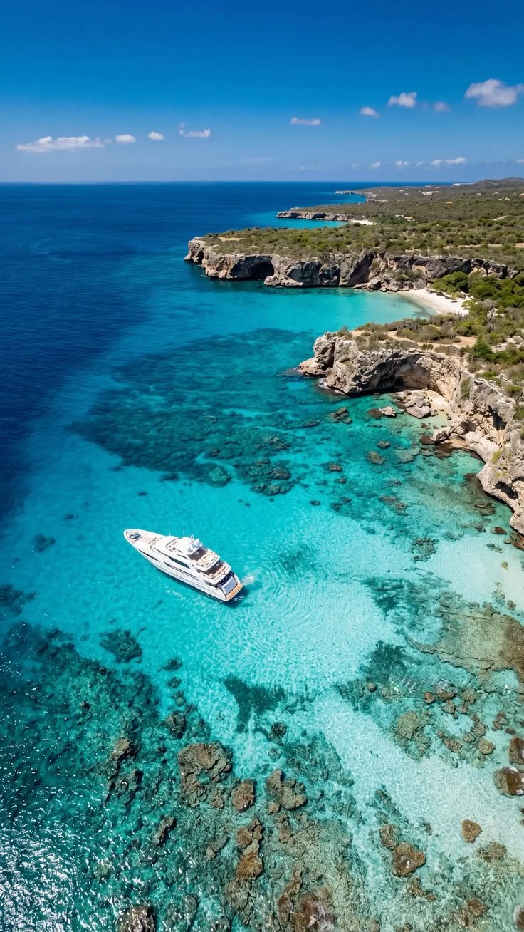 Praia em Curaçao