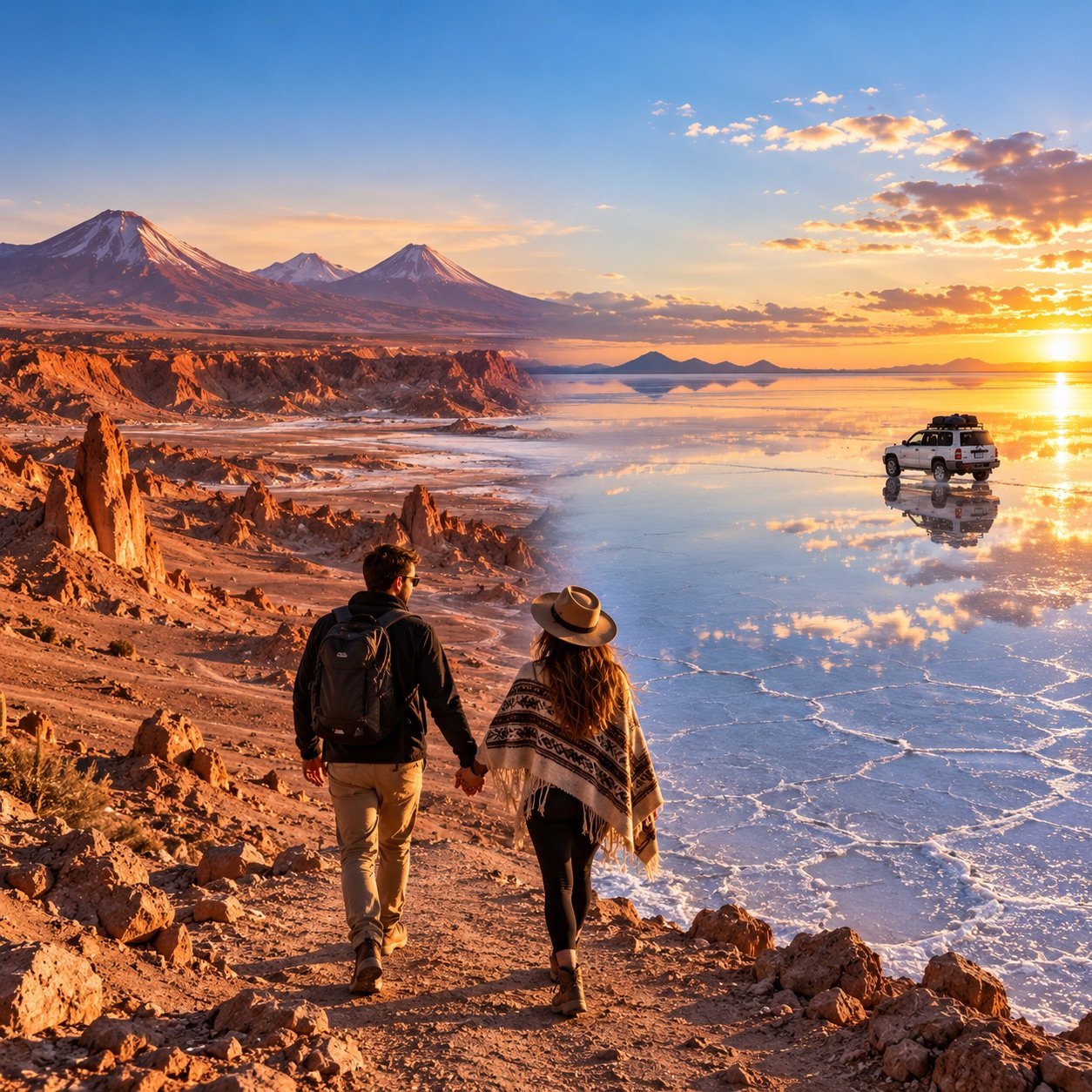 Paisagem do Atacama e Salar de Uyuni