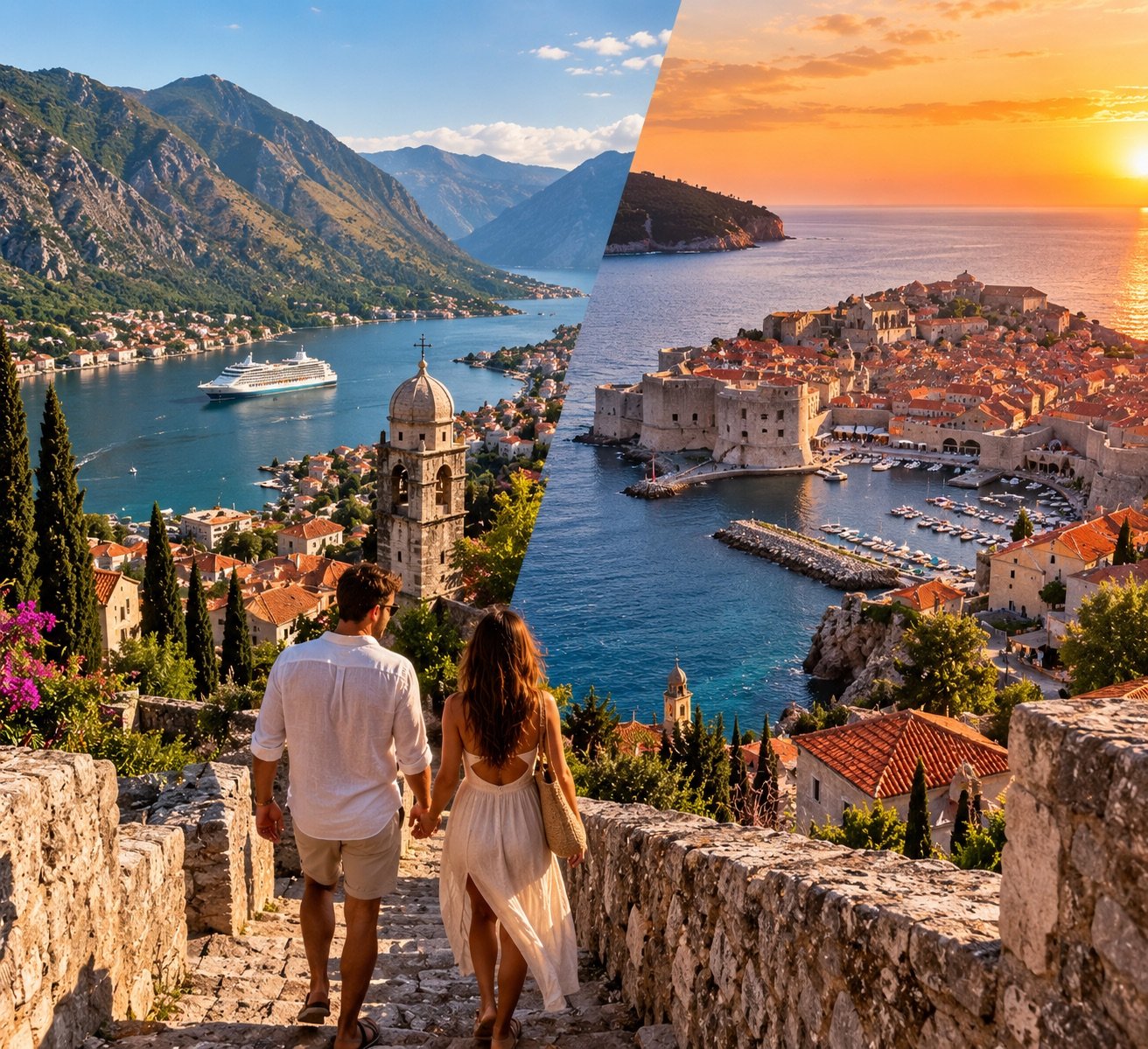 Montenegro e Croácia no pacote Leste Europeu