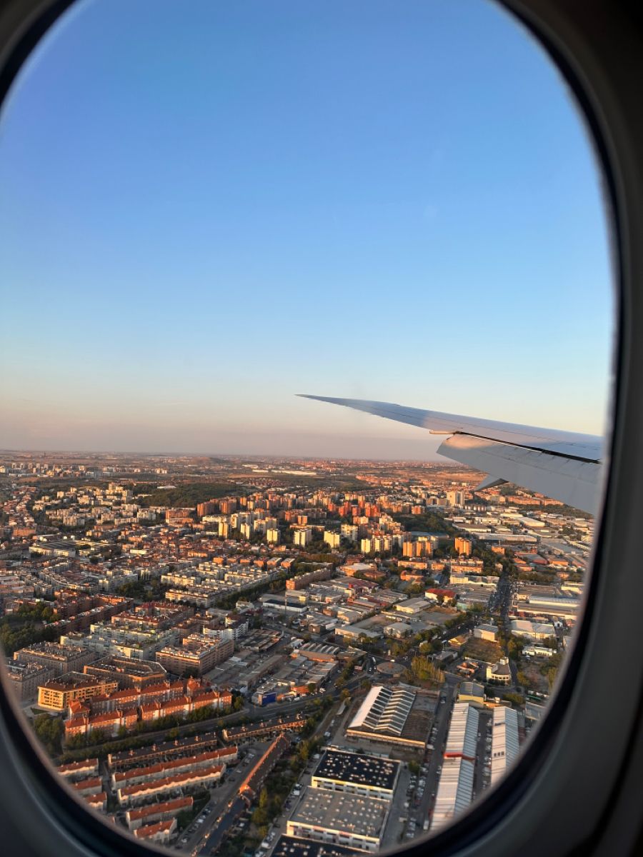 Chegada em Madrid